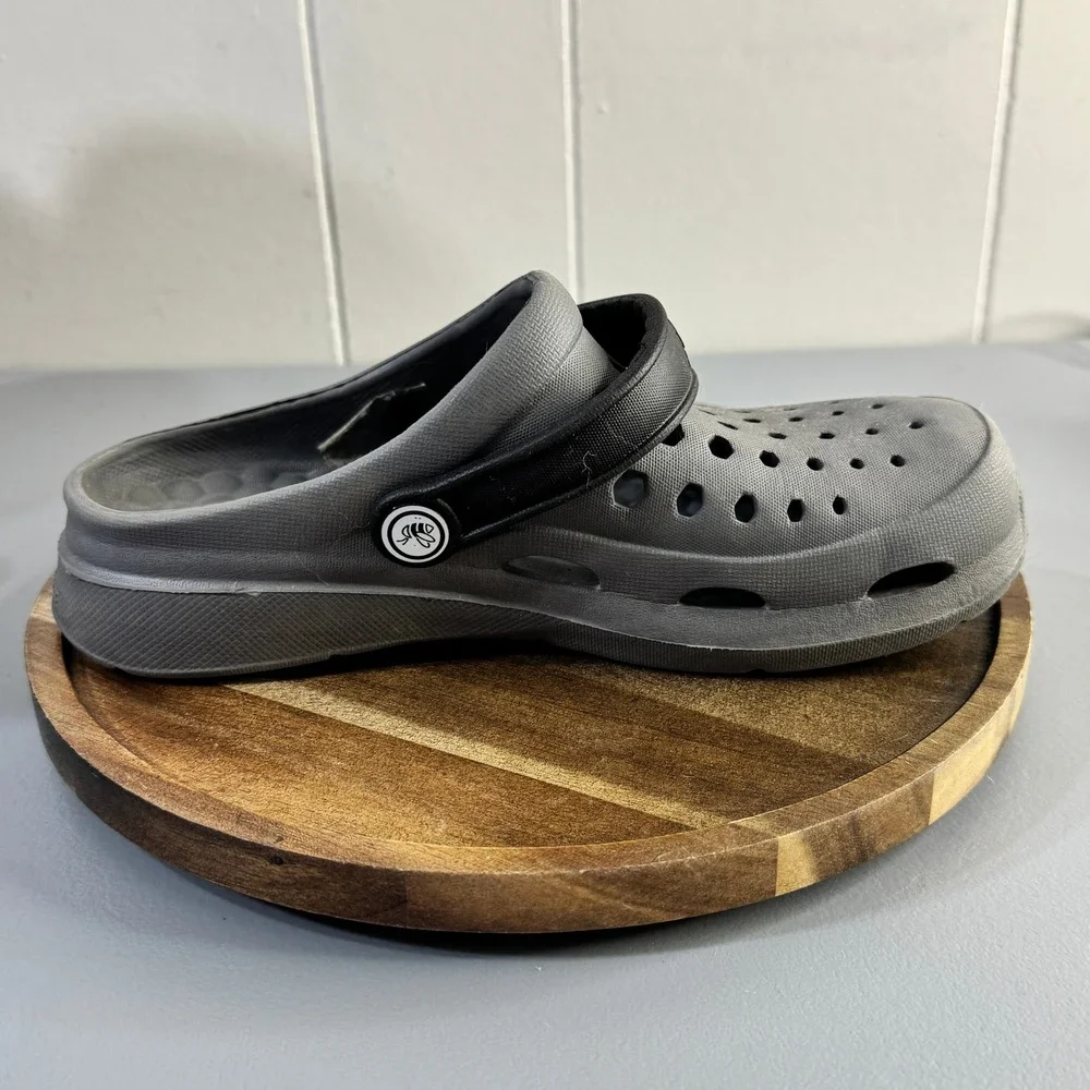 Joybees Kids Clogs Gray Rubber Slip On Water Shoes Size J2